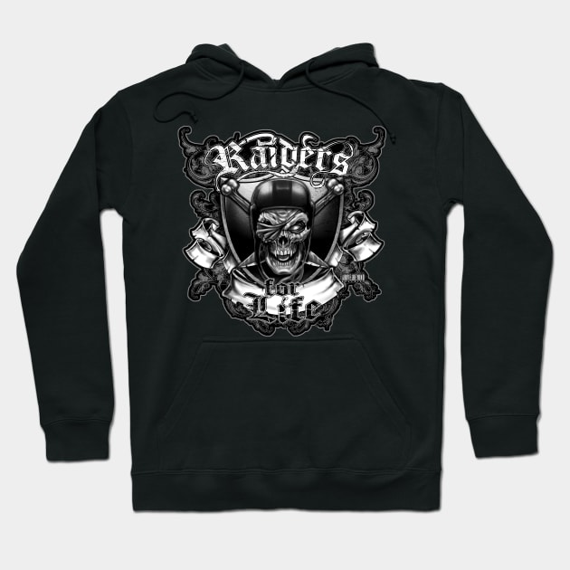 Raider's for Life Hoodie by Above and Beyond Graphics